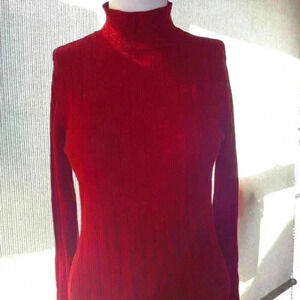VTG SILX silk turtleneck "L" Collegiate preppy quiet luxury Ivy League Chic Warm